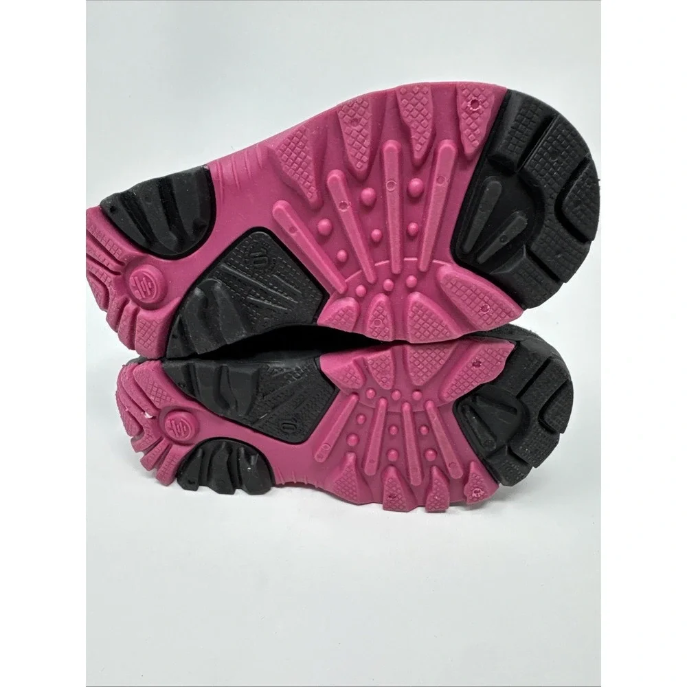 Kamik Snow Boots Winter Boots 10 Purple Pink Floral‎ Print Waterproof Warm Kids